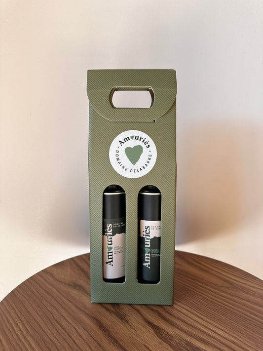 Coffret découverte - Huiles d'olive AOP Vallée des Baux de Provence - 2 x 25cl