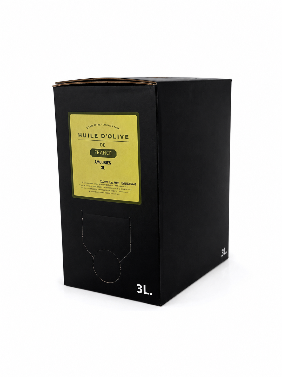 Huile d'olive de France 3L - Fruité vert léger Bag In Box